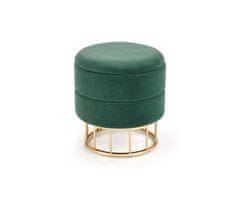 Halmar Tabure MINTY dark green / gold (1p=1szt)