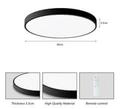 Immax Stropna svjetiljka07249L LITE SEMPLICI black 50cm 48W 3468lmTuya WiFi BEACON