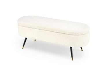 Halmar Tabure AVEIRO with storage space, cream (1p=1szt)