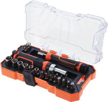 Ostatní Čegrtaljka i odvijač KO-CR1001700 Ratchet and screwdriver with attachments set 31 pcs HARDEN