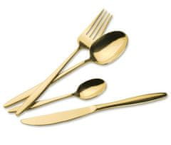 EXCELLENT Set pribora za jelo KO-CC4100940 set pribora za jelo od nehrđajućeg čelika, 24 komada, GOLD