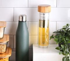 Bergner Boca BG-20135-MM Portable glass bottle with strainer 350 ml