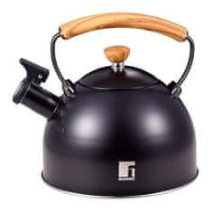 Bergner Zviždeći čajnik BG-37312-GY CHARCOAL 2.3 liters purple-black