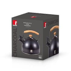 Bergner Zviždeći čajnik BG-37312-GY CHARCOAL 2.3 liters purple-black