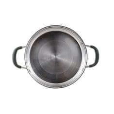 Bergner Lonac s poklopcem BG-32084-MM stainless steel MIDNIGHT 28 cm 9.5 liters