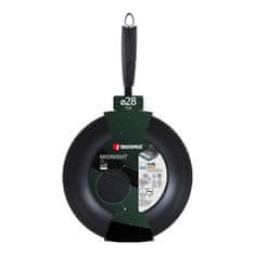 Bergner WOK tava s neprianjajućom površinom BG-30129-GR MIDNIGHT 28 cm green