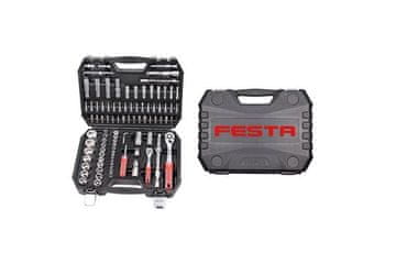 Festa Goli set Gola set, 94 pcs, 1/4 + 1/2, plastic cover, CrV