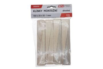 Enpro klinovi Wooden mounting wedges, 150 x 25 x 25 - 1 mm, 8 pcs.