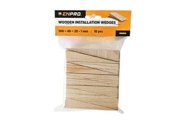 Enpro klinovi Wooden floor wedges, 100 x 40 x 20 - 1 mm, 10 pcs.