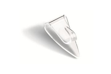 Tesa Kuka za ljepilo Adhesive hook, decorative, triangular, transparent, Powerstrips