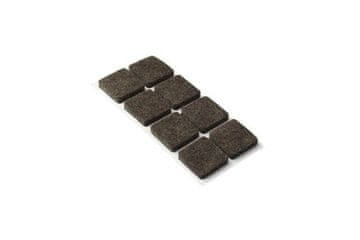 Walteco Set filcanih jastučića Felt pads 25 x 25 mm, self-adhesive, brown, 32 pcs.