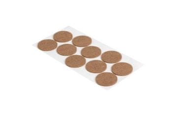 Walteco Set filcanih jastučića Felt pads ? 45 mm, self-adhesive, brown, 10 pcs.