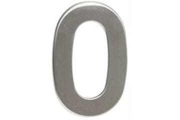 Walteco samoljepljivi brojevi Number 0, 50 mm, self-adhesive, stainless steel