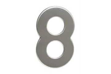 Walteco samoljepljivi brojevi Number 8, 50 mm, self-adhesive, stainless steel