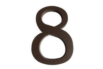 Walteco Broj Number 8, 180 mm, plastic brown