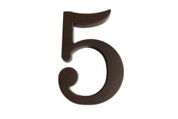 Walteco Broj Number 5, 180 mm, plastic brown