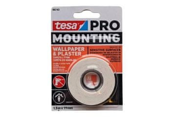 Tesa Montažna traka Double-sided foam mounting tape 66743, for wallpaper and plaster, 1.5 m x 19 mm