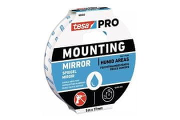 Tesa Montažna traka Double-sided adhesive mounting tape 66952, for mirrors, 5 m x 19 mm, white