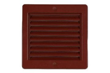 HACO Ventilacijska rešetka Ventilation grille with mesh VM, 150 x 150 mm, brown 0212