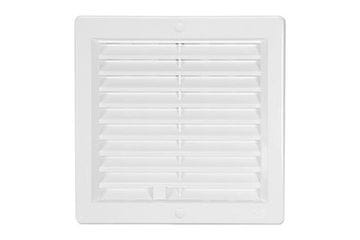 HACO Ventilacijska rešetka Ventilation grille with louver VM, 200 x 200 mm UB, white 0205