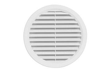 HACO Ventilacijska rešetka Circular ventilation grille with VM mesh, ? 125 mm, white 0405
