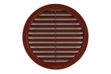 HACO Ventilacijska rešetka Circular ventilation grille with VM mesh, ? 150 mm, brown 0402