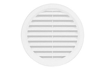 HACO Ventilacijska rešetka Circular ventilation grille with VM mesh, ? 140 mm, white 0403