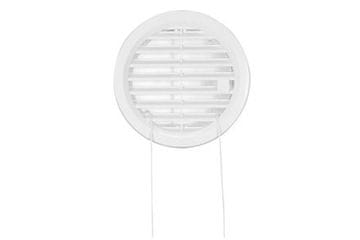 HACO Ventilacijska rešetka Circular ventilation grille, closable VM, ? 110 mm UB, white 0421