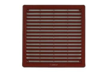 HACO Ventilacijska rešetka Ventilation grille - cover with mesh VM, 250 x 250 mm KH, brown 0304