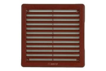 HACO Ventilacijska rešetka Ventilation grille - cover with mesh VM, 200 x 200 mm KH, brown 0306