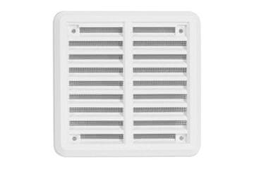 HACO Ventilacijska rešetka Ventilation grille - cover with mesh VM, 100 x 100 mm KB, white 0307