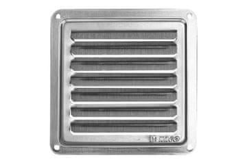 HACO Ventilacijska rešetka Ventilation grille - cover NVM, 100 x 100 mm K, stainless steel 0709