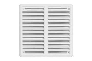 HACO Ventilacijska rešetka Ventilation grille - adjustable cover with mesh VM, 150 x 150 PCS, white 0311