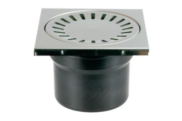 Enpro Odvod u podu Floor drain lower D 110 mm, stainless steel frame, SUN grille, black