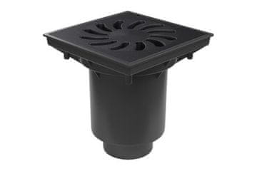 Enpro Odvod kanalizacije Lower sewer drain, D 160 / 110-250 mm, dry flap, cast iron grate
