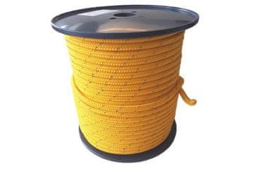 Enpro Kabel Braided cord with PPV core 6 mm, 16 strands with reflective tape, 100 m, yellow