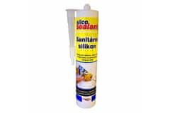 Ostatní Silikon Sanitary Silicone, one-component, 310 ml, white