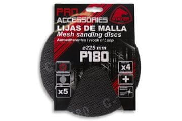 STAYER Mreža za brušenje Sanding grid for LP/HP sanders, ? 225 mm - grain 80, 5 pcs.