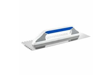 Kubala Lopatica Stainless steel trowel, 10 mm tooth, 480 x 130 mm, plastic/rubber