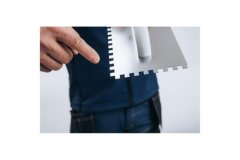 Kubala Lopatica Stainless steel trowel, 10 mm tooth, 480 x 130 mm, plastic/rubber