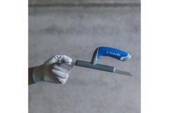 Kubala Lopatica Stainless steel trowel, rounded corners, 130 x 270 mm, plastic handle