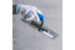 Kubala Lopatica Stainless steel trowel, rounded corners, 130 x 270 mm, plastic handle