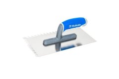 Kubala Lopatica Stainless steel trowel with slanted teeth MASTERLINE XL 130 X 270 mm, tooth 8 mm