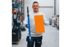 Kubala Lopatica Aluminum jointed trowel with rubber sponge, 200 x 400 x 20 mm