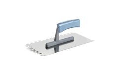 Kubala Lopatica Stainless steel trowel, 4 mm tooth, 270 x 130 mm, wooden handle M