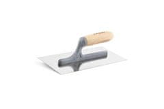Kubala Lopatica Smooth stainless steel trowel, 270 x 130 mm, wooden handle