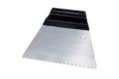 Kubala Lopatica Stainless steel spatula for adhesives, teeth, 3 mm, 180 mm, triangle