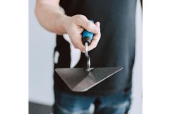 Kubala Žlica Spoon steel triangle, 200 x 190 mm, rubber handle MČ