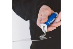 Kubala Žlica Stainless steel spoon for cleaning, 80 mm, rubber handle MČ