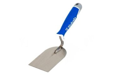 Kubala Žlica Stainless steel spoon for wiping, 60 mm, thickness 1.2 mm, rubber handle MČ